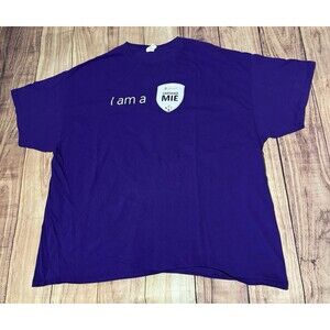 Microsoft Innovative Educator MIE Promo T Shirt Size 3XL XXXL Purple
